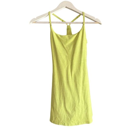 Outdoor Voice NWOT Exercise Mini Dress in Margarita Neon Yellow - Picture 2 of 11